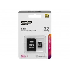 Карта памяти microSDHC Silicon Power, SP032GBSTHBU1V10SP, 32GB, Class 10 