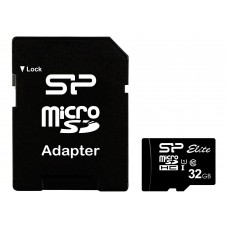 Карта памяти microSDHC Silicon Power, SP032GBSTHBU1V10SP, 32GB, Class 10 