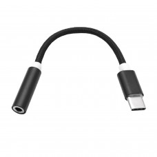 Аудиоконвертер USB Type-C 3.1 m -> 3.5mm/f, Ritmix RCC-032, Черный 