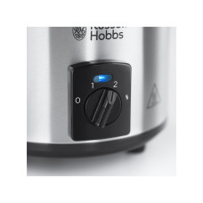 Медленноварка, Russell Hobbs, 25570-56, 3 температурных режима, Объем 2 л, Съемная керамическая чаша, Мощность 145 Вт, Стальной/Черный