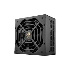 Блок питания, Cougar, GR 1000, 1000W, ATX 3.1, APFC, GOLD, 20+4 pin, 2*4+4pin, 9*Sata, 3*Molex, 3*PCI-E 6+2 pin, 1*12V-2x6, Вентилятор 14 см, Модульный, Кабель питания, Чёрный