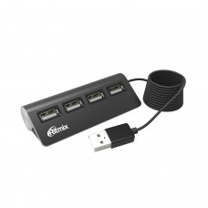 Концентратор USB Ritmix CR-2400, черный 