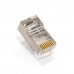 Коннектор RJ-45 ExeGate PL45-C5-8P8C-SH-100, упаковка Connector Cablexpert Cat.5e, for FTP, (в пакете 100 штук)