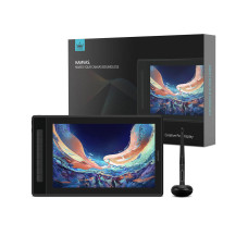 Графический планшет/монитор, Huion, Kamvas Pro 13 (2.5K) (GT1302), 13.3", Разрешение 2560х1600, Яркость 220cd/m2, Матрица IPS, 5080 lpi, Чувствительность к нажатию 8192, Интерфейс USB, Рабочая область 293,76*165,24 мм., Чёрный