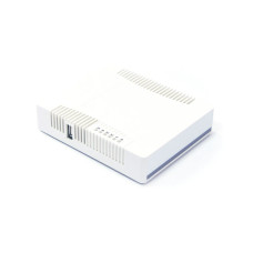 Беспроводной маршрутизатор, MikroTik, RB951series RB951Ui-2HnD, RouterBOARD, 5xLAN, 2 PoE-IN Passive PoE, Ether5 PoE-out Passive PoE, 802.11b/g/n, N300, 2.4 GHz, RouterOS, desktop case, -20°C to 60°C