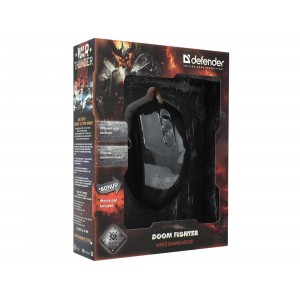 Мышь Defender Doom Fighter GM-260L, USB, 52260, + коврик для мышки 