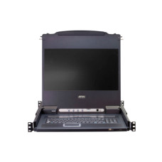 КВМ-консоль с переключателем, ATEN, CL5716M-ATA-RG, 17", 16-Port, PS/2-USB, VGA, LCD KVM Switch, W/RU KB, W/EU Cord