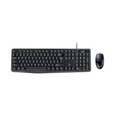 Комплект Клавиатура + Мышь, Genius, KM-170, USB, Длина кабеля 150см, Рус/Англ/Каз, Чёрный