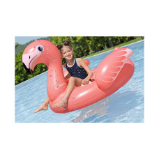 Надувная игрушка для катания верхом Фламинго (Fancy Flamingo) 138 х 107 см, BESTWAY, 41525, Винил, 2 ручки, Розовый, Цветная коробка