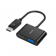 Конвертер DisplayPort -> HDMI/VGA, Hama, 00200334, черный 