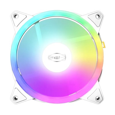 Вентилятор PCCooler F3 T120 ARGB WH, 12cm Fan for case, 500-1800rpm, 46CFM, 4pin