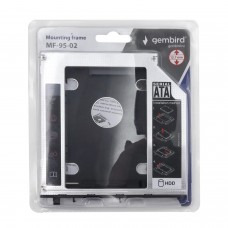 Адаптер для установки SSD/HDD вместо DVD в ноутбук, Gembird MF-95-02 