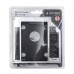 Переходник для установки SSD/HDD вместо DVD в ноутбук, Gembird MF-95-02 HDD case, 2.5" HDD (7/9.5/12.7mm) -> notebook bay, SATA I/II/III