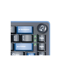 Клавиатура, Ducky, OK-M-98, Wine Red Switch, Игровая, Механическая, 98%, Ducky Linear Inductive Switch, USB, 2,4 ГГц, Bluetooth, Подсветка RGB, Размер: 452x150x41 мм., Чёрный