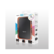 Внешний жёсткий диск, Apacer, AC630, AP1TBAC630T-1, 1TB, 2.5", USB 3.1, Оранжевый