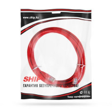 Патч Корд, SHIP, S3025RD0500-P, Cat.5e, UTP, LSZH, RJ-45, 5 м, Красный, Пол. пакет