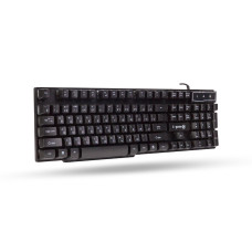 Клавиатура, XG, XK-200UB, USB, Кол-во стандартных клавиш 104, Размер: 439.2 x 141.5 x 25.5 мм., Длина кабеля 1,45 метра, Анг/Рус/Каз, Чёрная