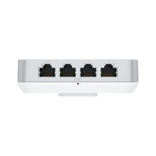 Беспроводная точка доступа, Ubiquiti, U6-IW, In-Wall, 802.11a/b/g/n/ac/ax, AX5400, 1 порт 10/100/1000 RJ45, 4 порта 10/100/1000 RJ45, 300 клиентов, PoE+ 802.3at, без адаптера питания