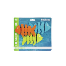 Набор игрушек для ныряния Squiggle Wiggle, BESTWAY, 26029, Винил, 3 штуки в комплекте, Блистер