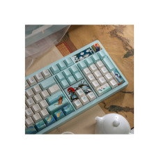Клавиатура, Varmilo, Goddess LuoShen VA100, A83A106G6A8A06A071, Kailh Prestige Voice switch, 105 клавиш, Механическая, Подсветка - RGB, Hotswap - Да, Проводная/Bluetooth/2.4G, Type-C Англ/Рус, 438*136*41мм, Бирюзовый