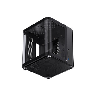 Компьютерный корпус, Jonsbo,TK-1, TK-1 Black, Micro-Tower, M-ATX/M-ITX, USB3.2 Type-C*1/USB3.0*1, Audio+Mic, Высота процессорного кулера до 165мм, Длина VGA до 280мм, 2*3,5" или 2*2.5"/1*3.5", Сталь, Закаленное стекло, 299*310*345, Без Б/П,