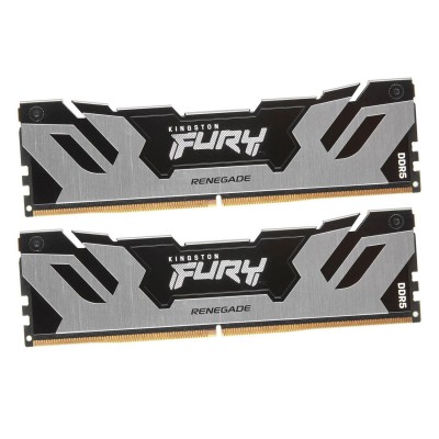 Оперативная память Kingston Fury Renegade, KF564C32RSK2-32, DDR5, 32 GB Черный-Серебристый DIMM kit <6400MHz> (2x16), CL32, black-silver