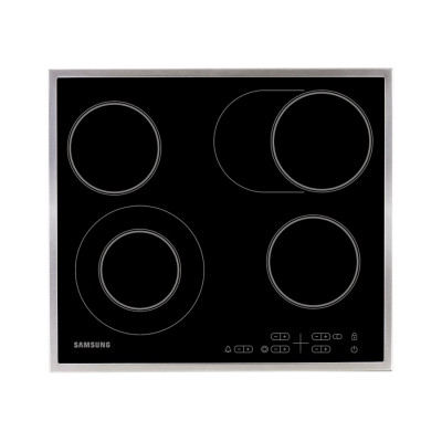 Электрическая варочная панель, Samsung, NZ64T3516CK/WT, Двойная конфорка, 57,5 см, Черный
