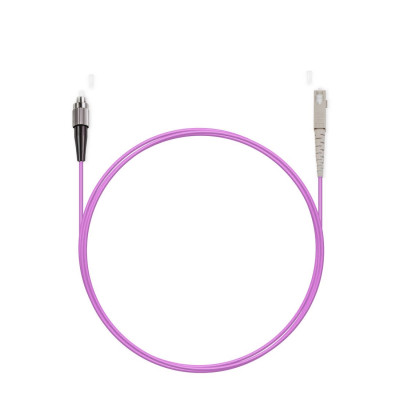 Патч корд оптоволоконный,, FC/UPC-SC/UPC MM OM3 50/125 Simplex 3.0мм 1 м, LSZH