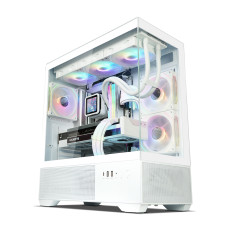 Компьютерный корпус, Zalman, CHRONIX V2 White, CHRONIX V2 White, ATX, 1*3.5"/2*2.5", Высота кулера до 165 мм, Длина VGA до 410 мм, 436х215х487 мм, Без Б/П, Белый