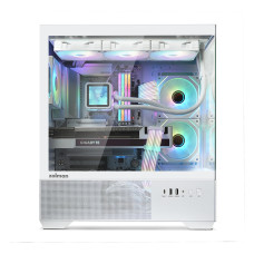 Компьютерный корпус, Zalman, CHRONIX V2 White, CHRONIX V2 White, ATX, 1*3.5"/2*2.5", Высота кулера до 165 мм, Длина VGA до 410 мм, 436х215х487 мм, Без Б/П, Белый