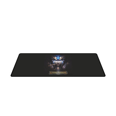 Коврик для компьютерной мыши, XG, League Legends, 295 x 770 x 4mm Резиновая основа, Тканевая поверхность, Склеивание, Гладкая поверхность, Чёрный