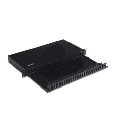 Оптический кросс, SHIP, F-M2, 19" (1U), 24 Порта SC Duplex, Без адаптеров, Чёрный