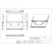 Оптический кросс, SHIP, F-M2, 19" (1U), 24 Порта SC Duplex, Без адаптеров, Чёрный