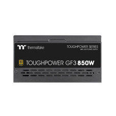 Блок питания, Thermaltake, Toughpower GF3 850W Gold, PS-TPD-0850FNFAGE-4, 850W, ATX 3.0, Gold, APFC, 20+4pin, 4+4pin, 8pin, 12*Sata, 4*Molex, 4*PCI-E 6+2pin, 12VHPWR, FDD, Modular, Вентилятор 13.5см, 150х86х160мм, Чёрный