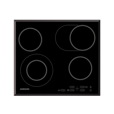 Электрическая варочная панель, Samsung, NZ64T3516QK/WT, Двойная конфорка, 57,5 см, Черный