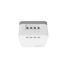Реле одноканальное (без нейтрали), Aqara, Single Switch Module T1 (No Neutral), SSM-U02, 42,9 x 40 x 21,4 мм, Zigbee, 100 - 250 В~, 50/60 Гц, Коммутируемая мощность: до 1250 Вт, Защита от перегрева, Удаленное управление со смартфона, Голосовое управление 