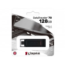 Флешка USB Kingston DT70, 128GB, Черный 