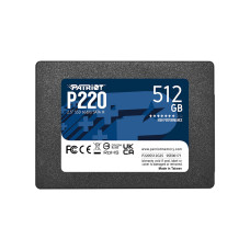 Твердотельный накопитель SSD, Patriot, P220 P220S512G25, 512GB, SATA III, 550/500 Мб/с