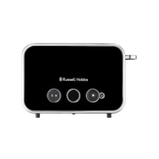 Тостер, Russell Hobbs, 26430-56, Мощность 1670W, 2 отделения, 6 режимов обжаривания, Нержавеющая сталь, Подогрев, Размораживание, «Пауза» во время приготовления, Подъем маленьких тостов, Черный