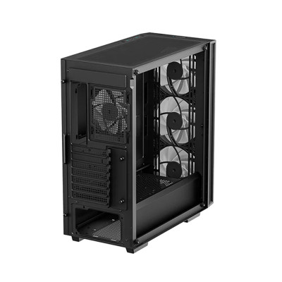 Компьютерный корпус, Deepcool, MATREXX 55 MESH V4, R-MATREXX55-BKAGA4-G-4, ATX/Micro ATX, USB 3.0*2, HD-Audio, Кулер 1*120мм/3*140мм ARGB, Высота процессорного кулера до 165мм, Длина VGA до 370мм, 2*3.5"/3*2.5", Сталь 0,6, 421х215х483мм, Без Б/П