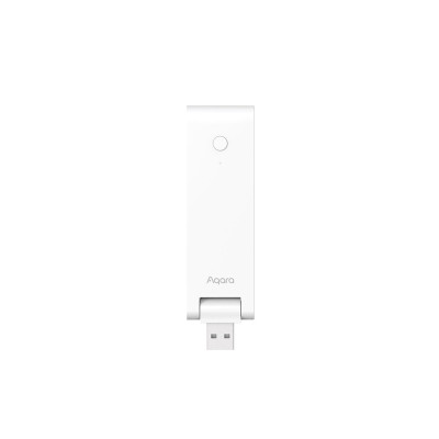 USB центр управления умным домом, Aqara, Hub E1, HE1-G01, 108308 мм, Питание: 5 В. 0,5 A (USB Type A), Zigbee 3.0 IEEE 802.15.4, Wi-Fi IEEE 802.11 b/g/n 2,4 ГГц, Светодиодная индикация, Центр Умного Дома (хаб), до 128 клиентов zigbee, Wi-Fi репитер (до 2 