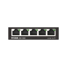 Коммутатор, D-Link, DGS-1005D/R1A, Неуправляемый 5 портов 10/100/1000Base-T, Комплект для монтажа на стену, корпус металл