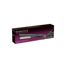 Выпрямитель для волос, Remington, S1370 E51, Мощность 25-40 Вт., Максимальная температура 215, Время нагрува 30 сек., Длина пластин 110 мм, Автоотключение, Выключатель с индикатором, Пластины плавающие, Поворотный шнур, Черный
