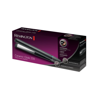 Выпрямитель для волос, Remington, S3700, Мощность 48W, 8 режимов нагрева, Керамическое покрытие рабочей поверхности, Автоотключение, Черный