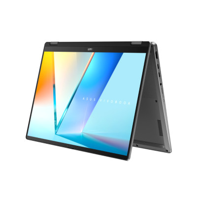 Ноутбук, ASUS, Vivobook 14 Flip TP3407SA-SG231W, 90NB14Y1-M00JB0, 14", FHD+ 1920x1200, OLED, 60Hz, Core Ultra 5 226V, 16GB LPDDR5X, 512GB SSD M.2, Intel Arc Graphics, Windows 11 Home, Серый + Стилус