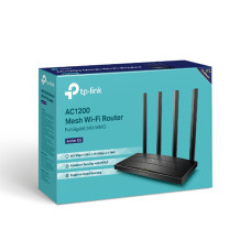 Маршрутизатор, TP-Link, Archer C6, до 1,3 Гбит/с, до 867 Мбит/с на 5 ГГц ,до 300 Мбит/с на 2,4 ГГц, 1 гигабитный порт WAN, 4 гигабитных порта LAN