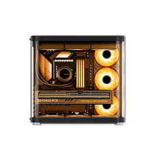Компьютерный корпус, Jonsbo, TK-2, TK-2 , Midi-Tower, ATX/ITX/Micro ATX, USB Type-C*1/USB 3.0*1/Audio+Mic*1, Высота процессорного куллера 165мм, Длина VGA до 220мм, 1*2,5"/2*3,5", 300*408*435мм, Без Б/П, Черный