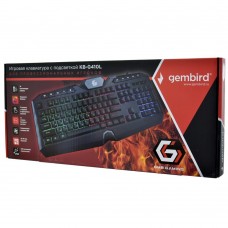 Клавиатура USB, Gembird KB-G410L, Черный 