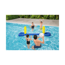 Надувной игровой центр Volleyball Set 244 х 64 см, BESTWAY, 52133, Винил, 3+, Надувной каркас, Нейлоновая сетка, Мяч для игры 41см, Сине-жёлтый, Цветная коробка