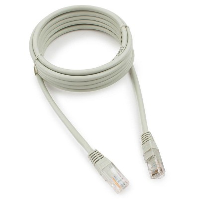Патч-корд Cablexpert PP10-3M, серый Cable Patch cord UTP 5e-Cat 3 m